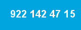 922 142 47 15